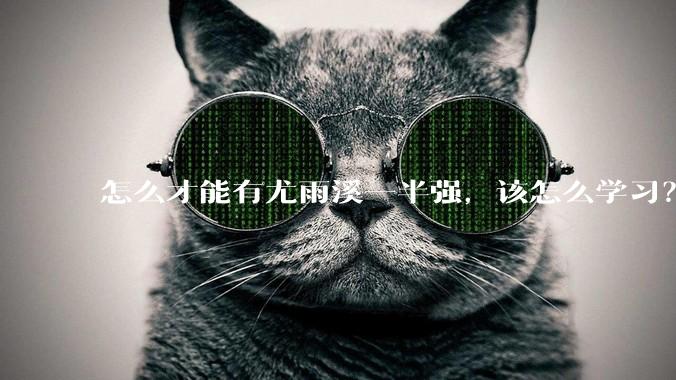 怎么才能有尤雨溪一半强，该怎么学习？